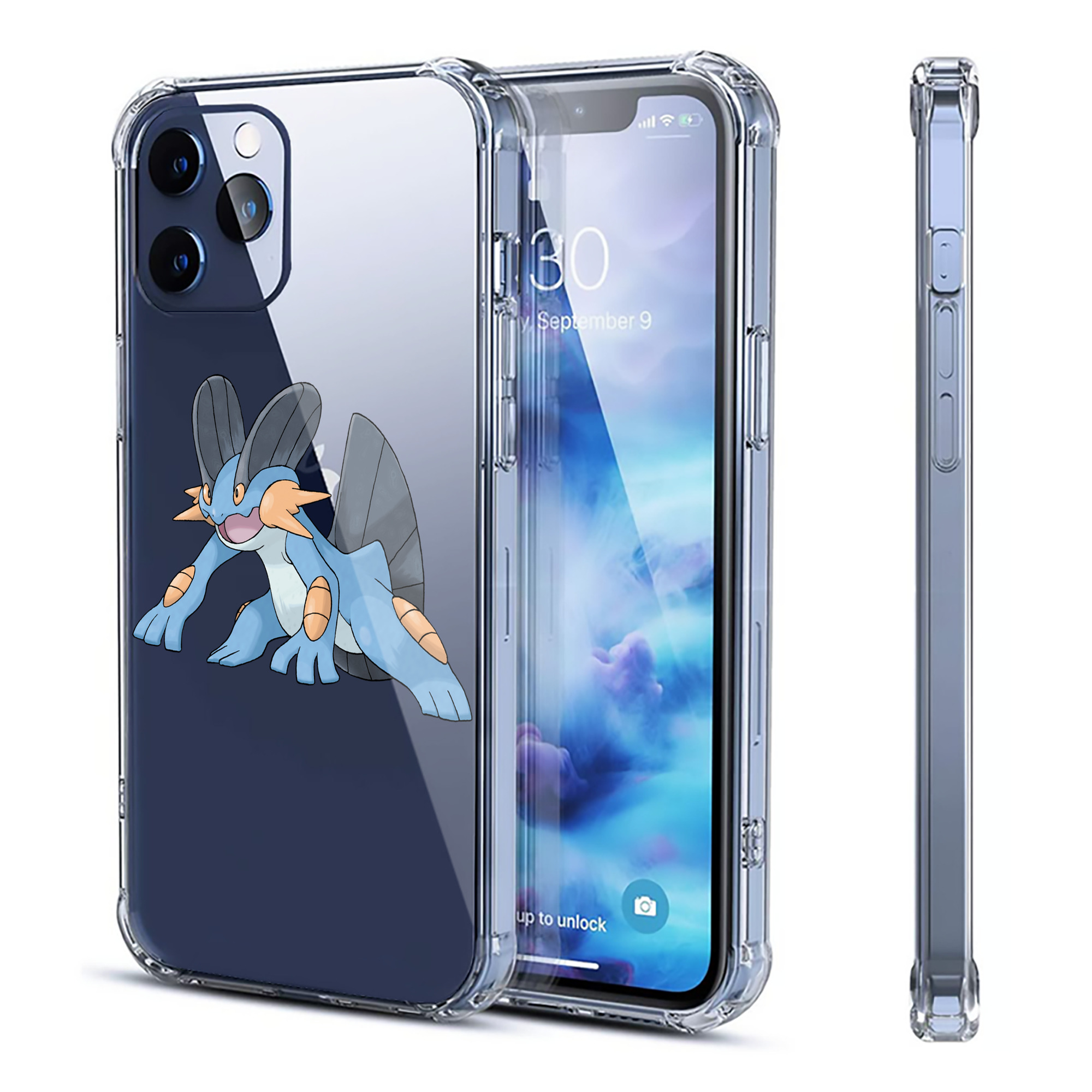 （画像用） ポケットモンスター Pokémon 【iPhone 12シリーズ対応】透明スマホケース（クリアソフトケース）